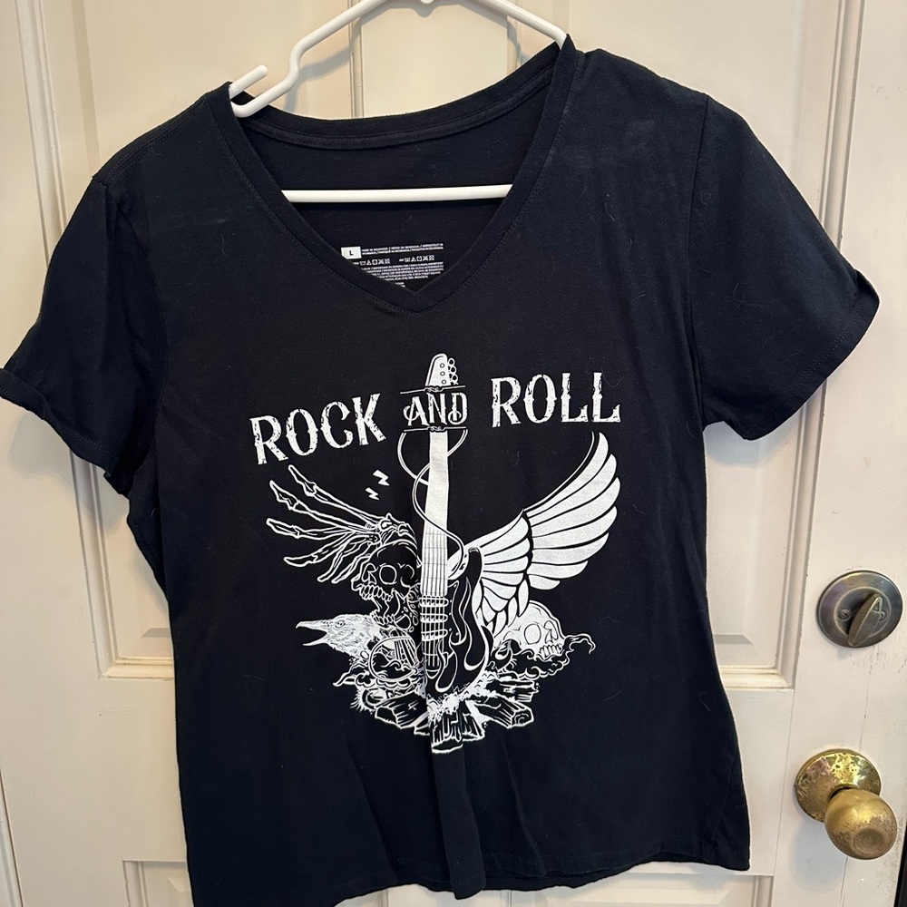 Black Rock and Roll Graphic Tee